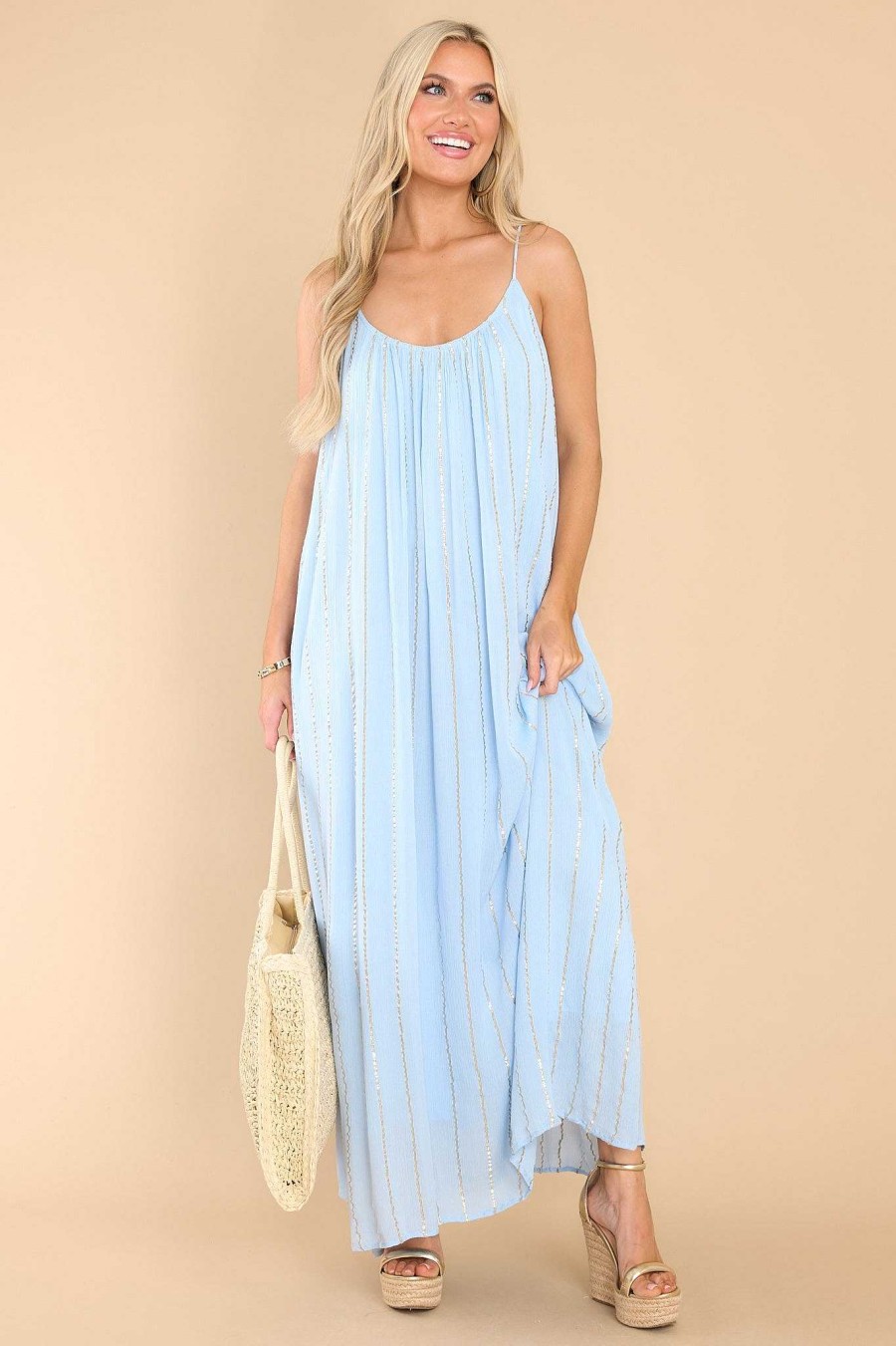 Clothing Red Dress Maxi Dresses | The Story Continues Maxi Dress Light Blue