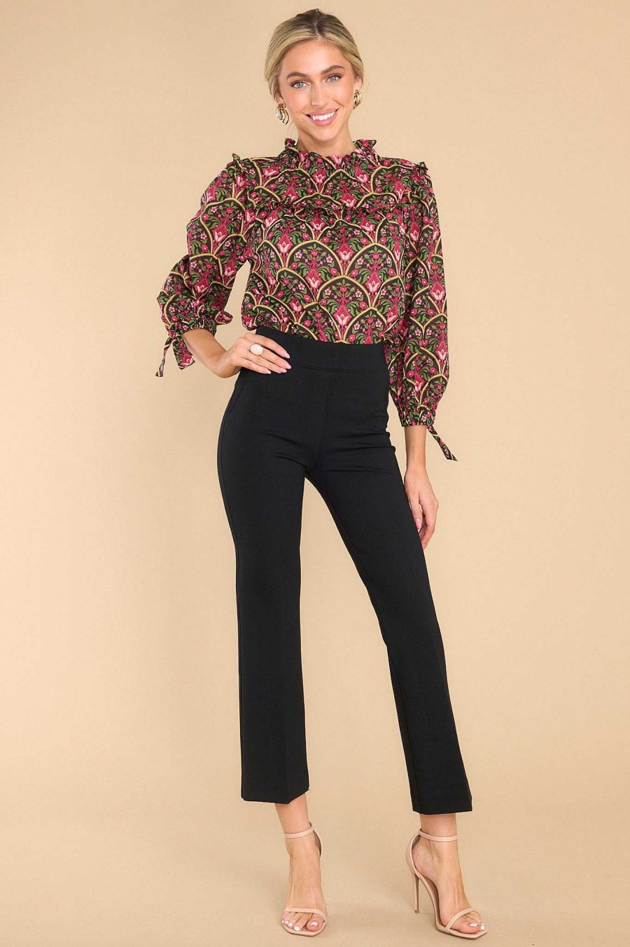 Clothing Olivia James The Label Blouses & Shirts | Emma Top Moroccan Multi