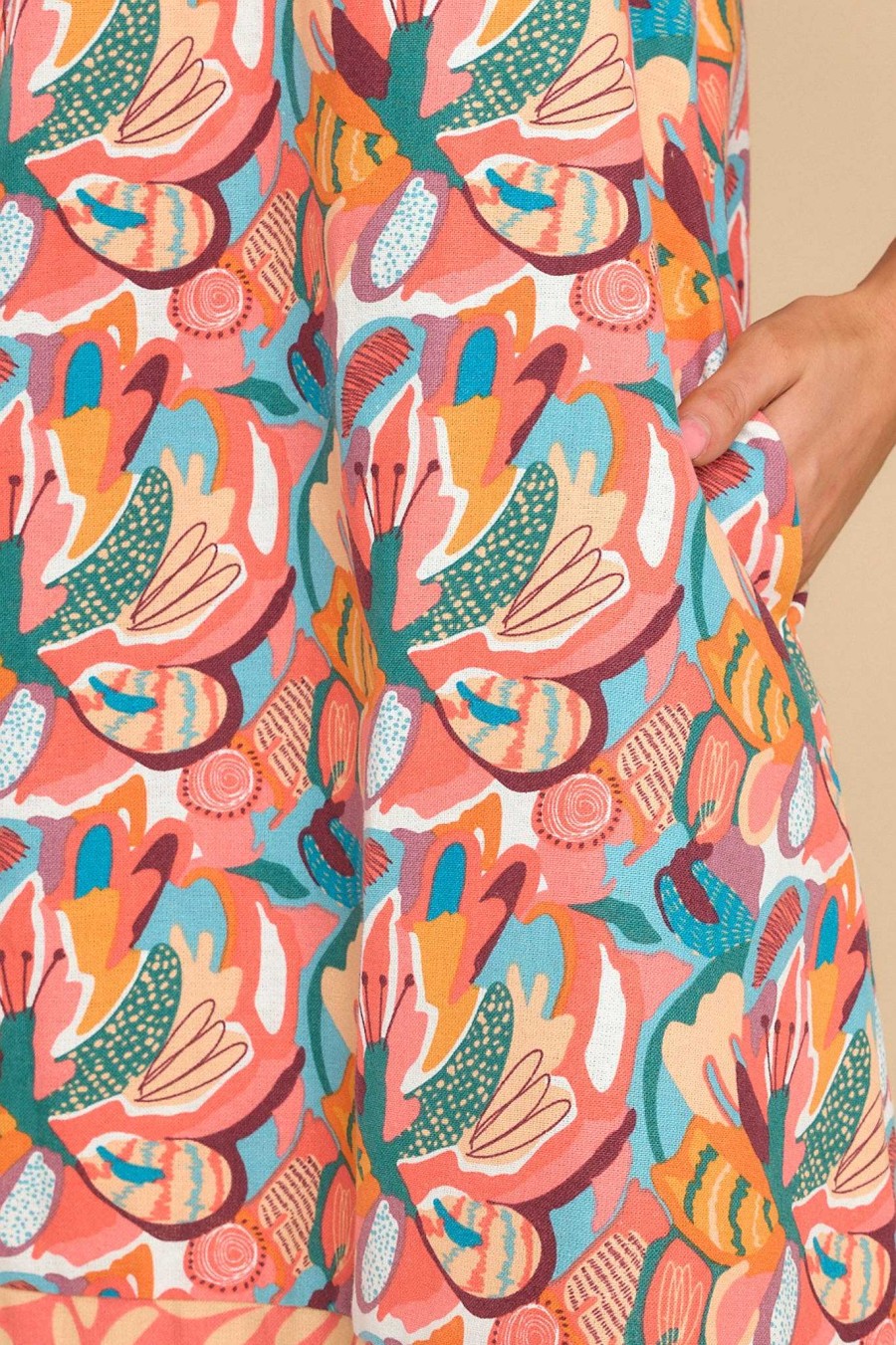 Clothing Aura Mini Dresses | Fate Told Me To Floral Print Dress Coral