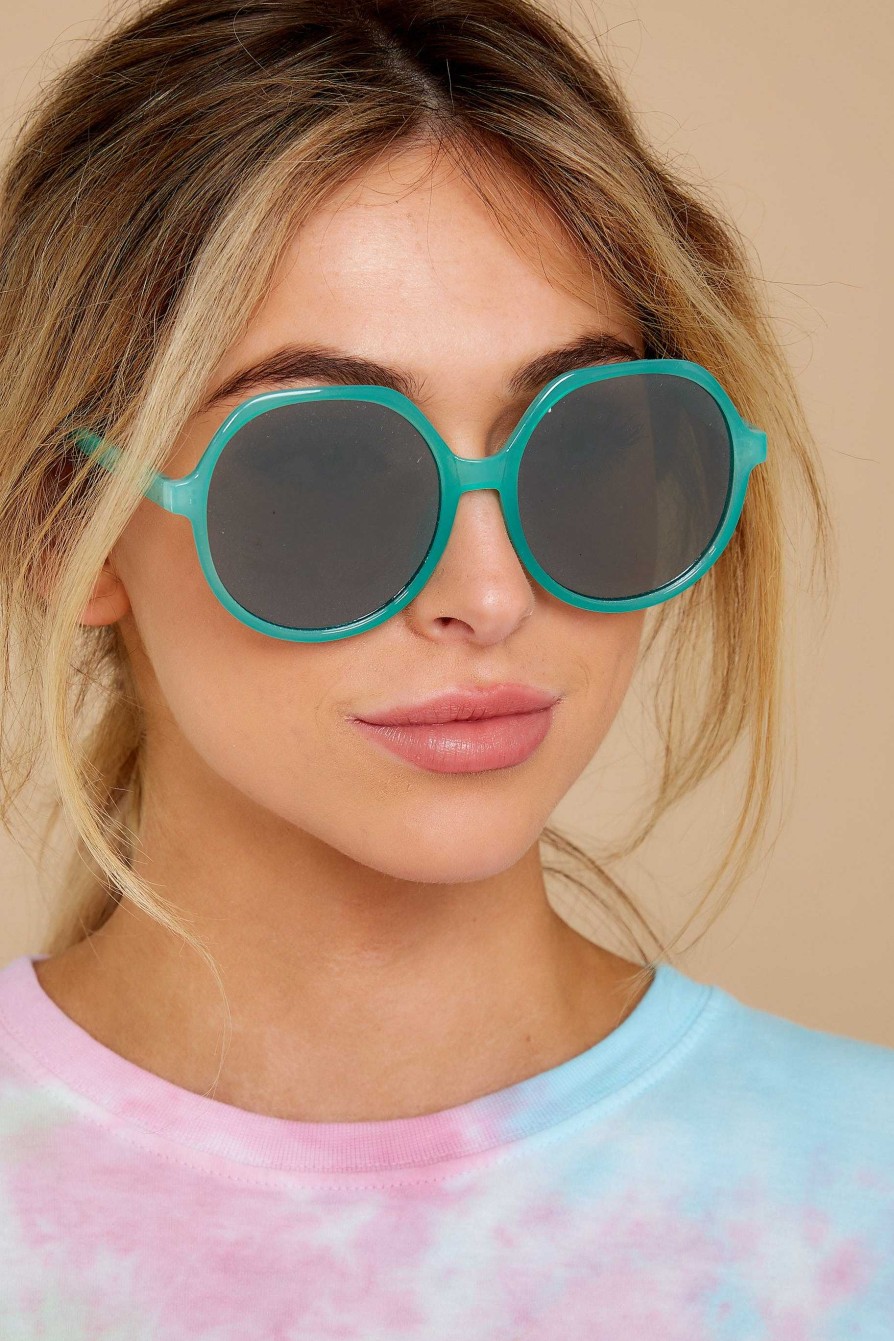 Accessories Red Dress Sunglasses | Glancing Back And Forth Sunglasses Aqua