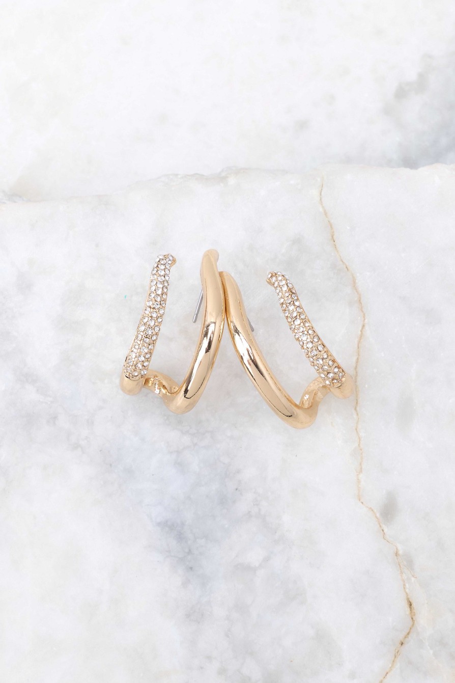 Jewelry Red Dress | Leave Me Again Earrings Gold