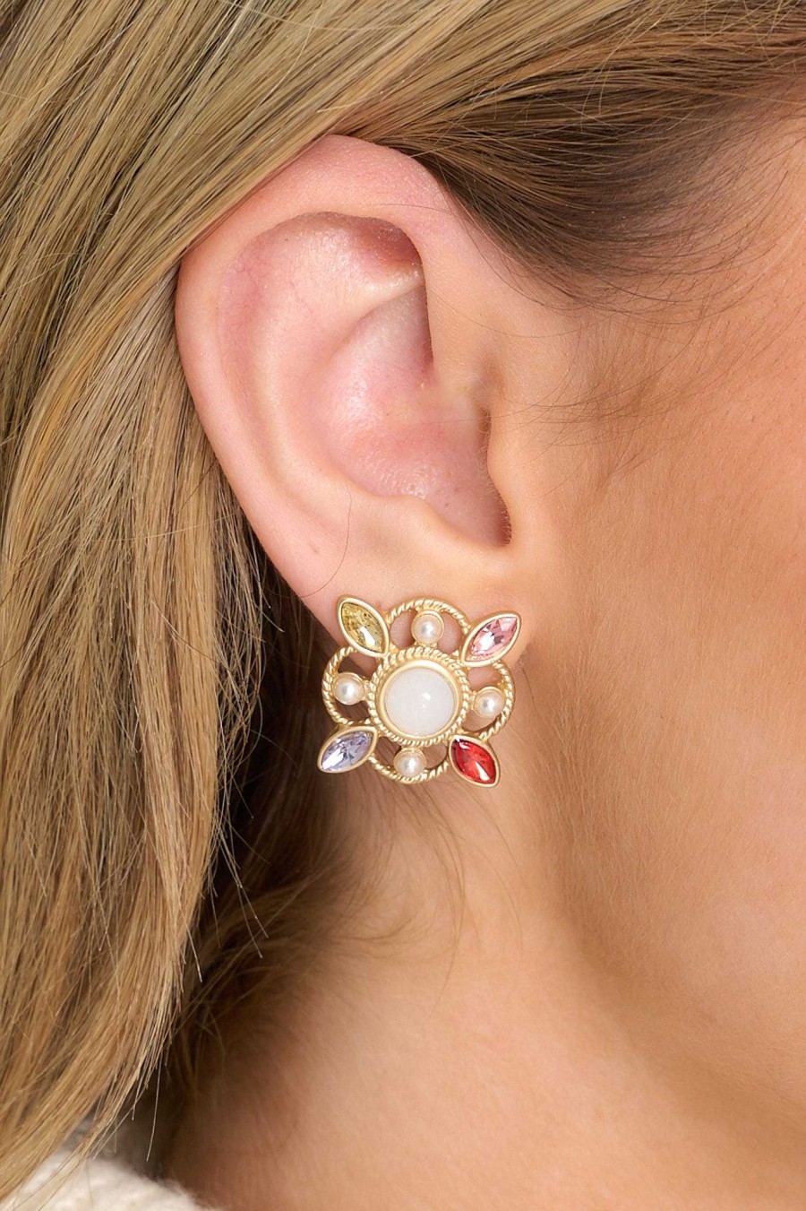 Jewelry Red Dress | Going Out Tonight Gold Earrings Multi