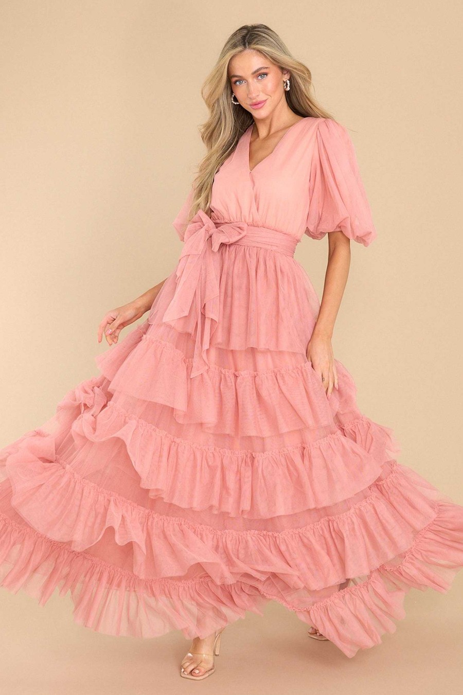 Clothing Aura Maxi Dresses | A Beautiful Feeling Maxi Dress Rose