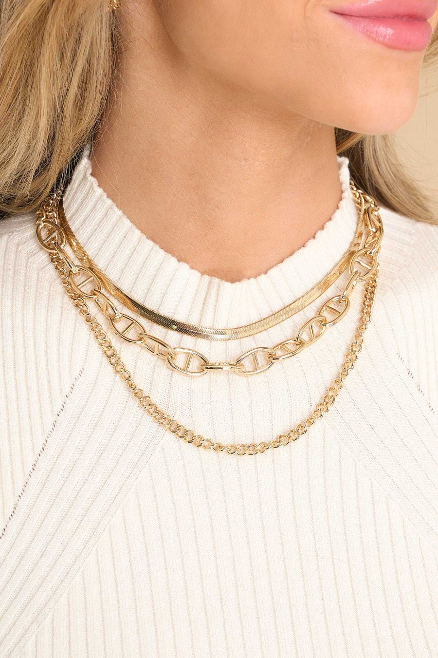 Jewelry Red Dress | Exceptional Ideas Layered Necklace Gold
