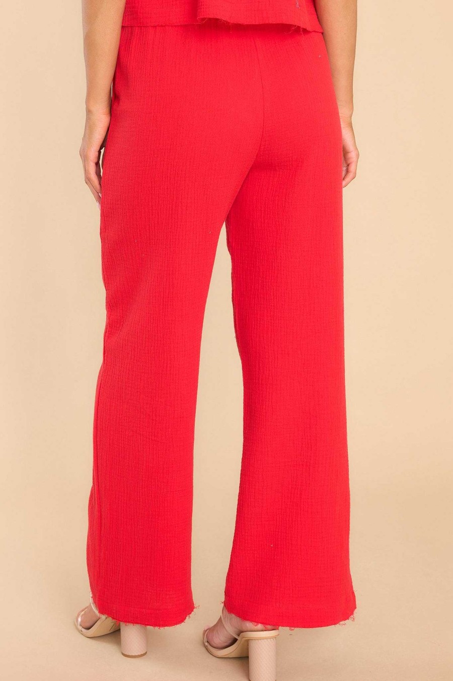 Clothing Red Dress Two Piece Sets | Sweet At Heart Two Piece Set Red