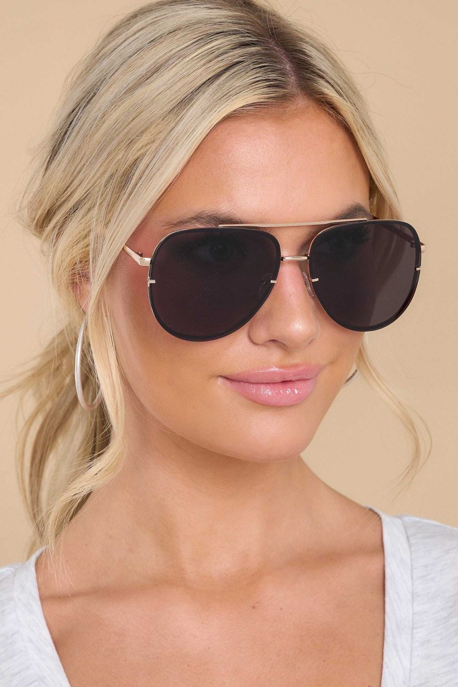 Accessories Red Dress Sunglasses | Fierce Mood Sunglasses Rose Gold