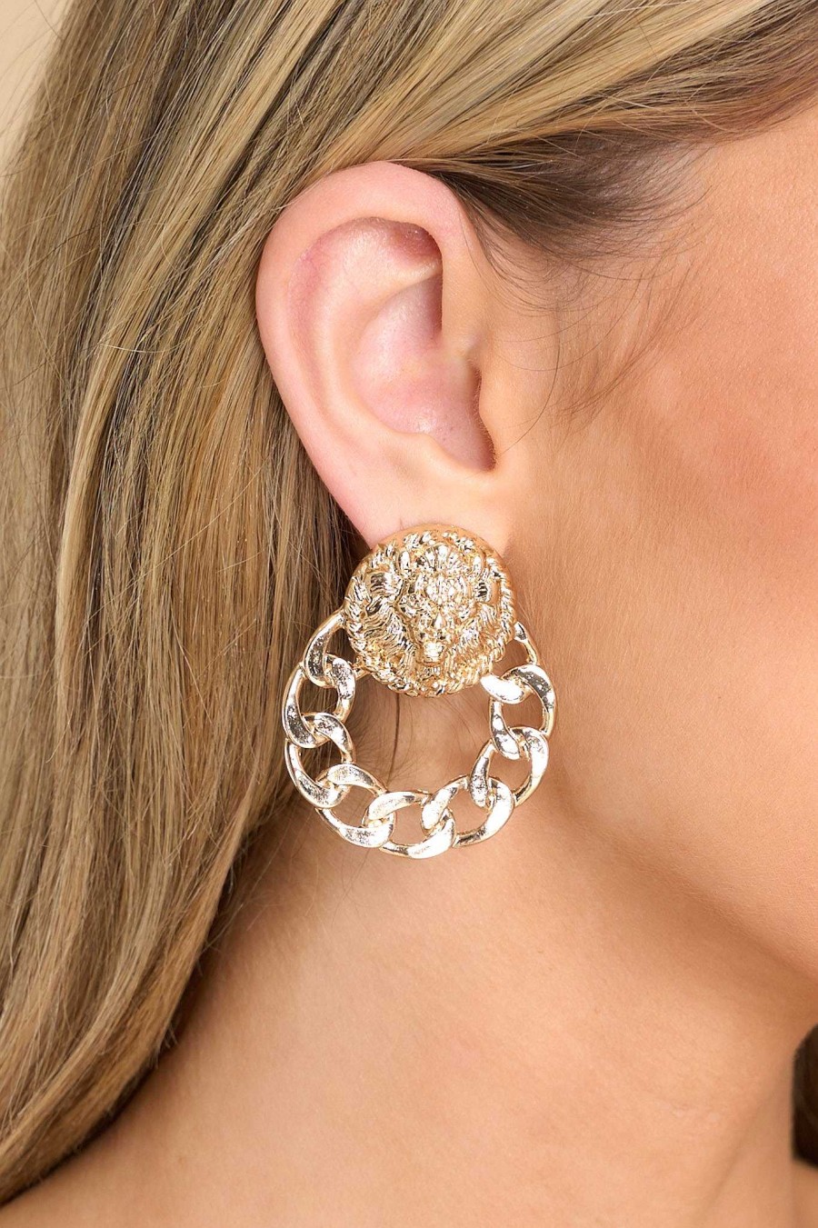 Jewelry Red Dress | A Little Reckless Earrings Gold