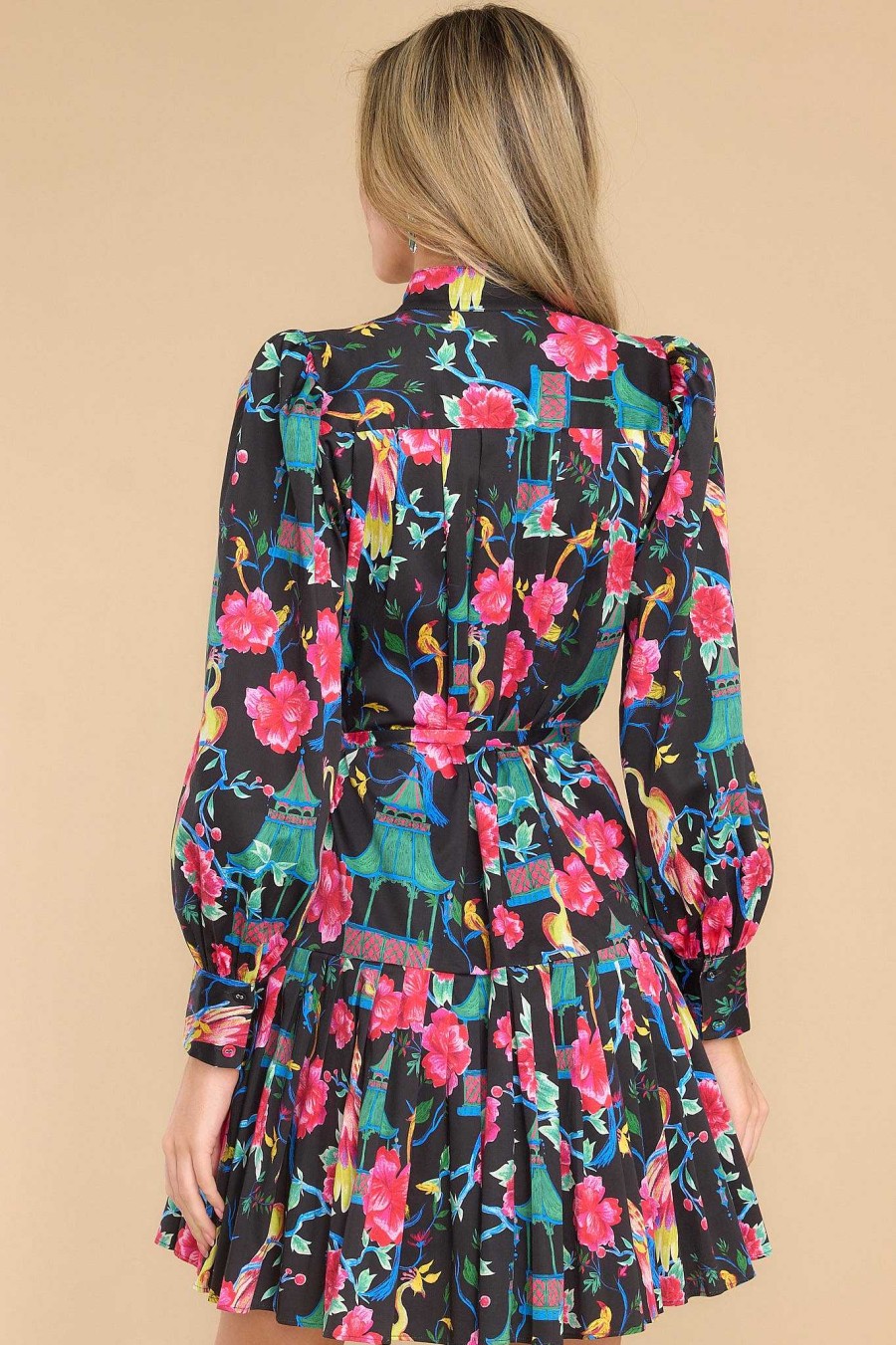 Clothing Alden Adair Mini Dresses | Reagen Pagoda Print Dress Multi