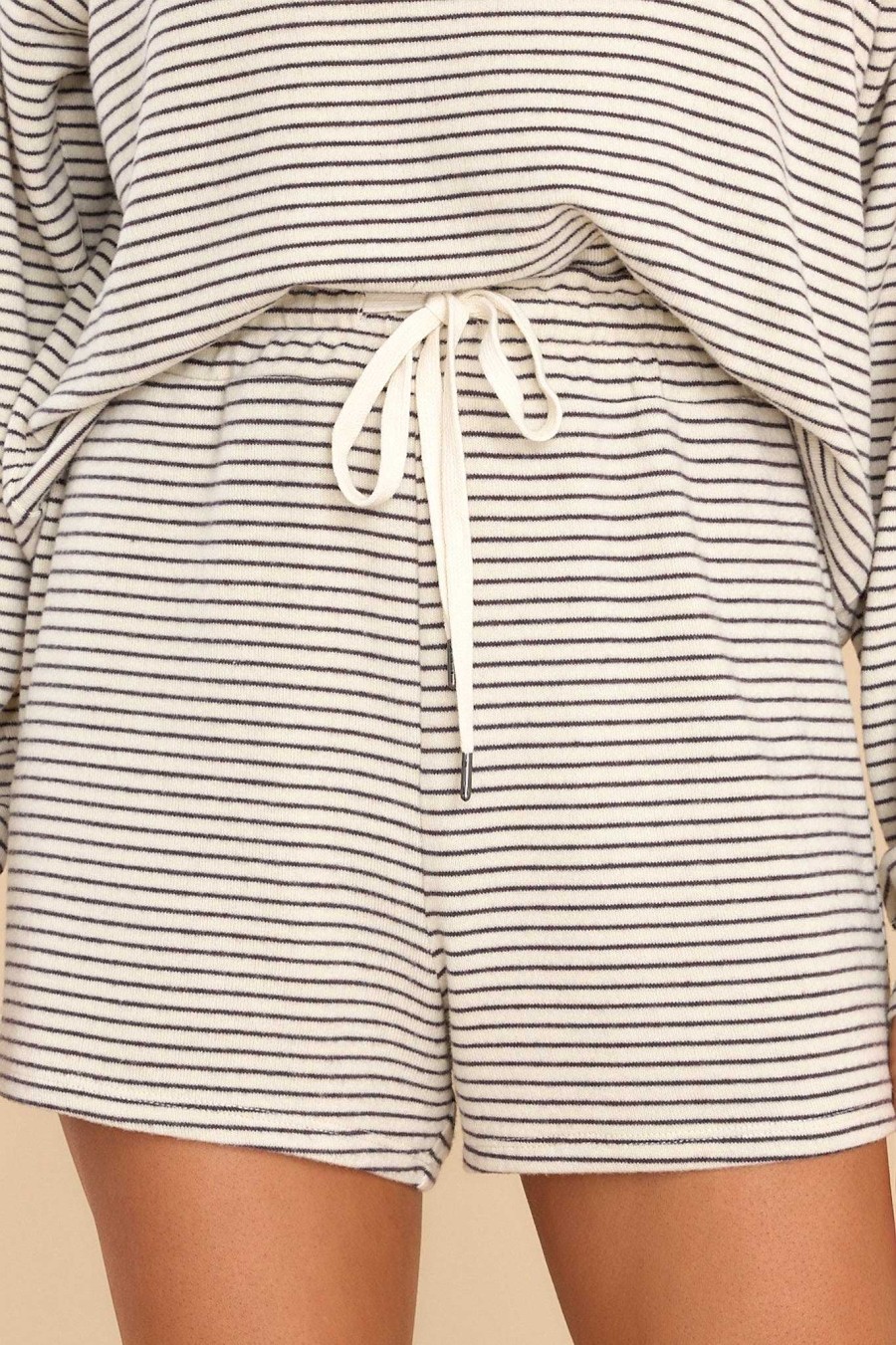 Clothing Z Supply Matching Sets | Downtime Stripe Shorts Natural