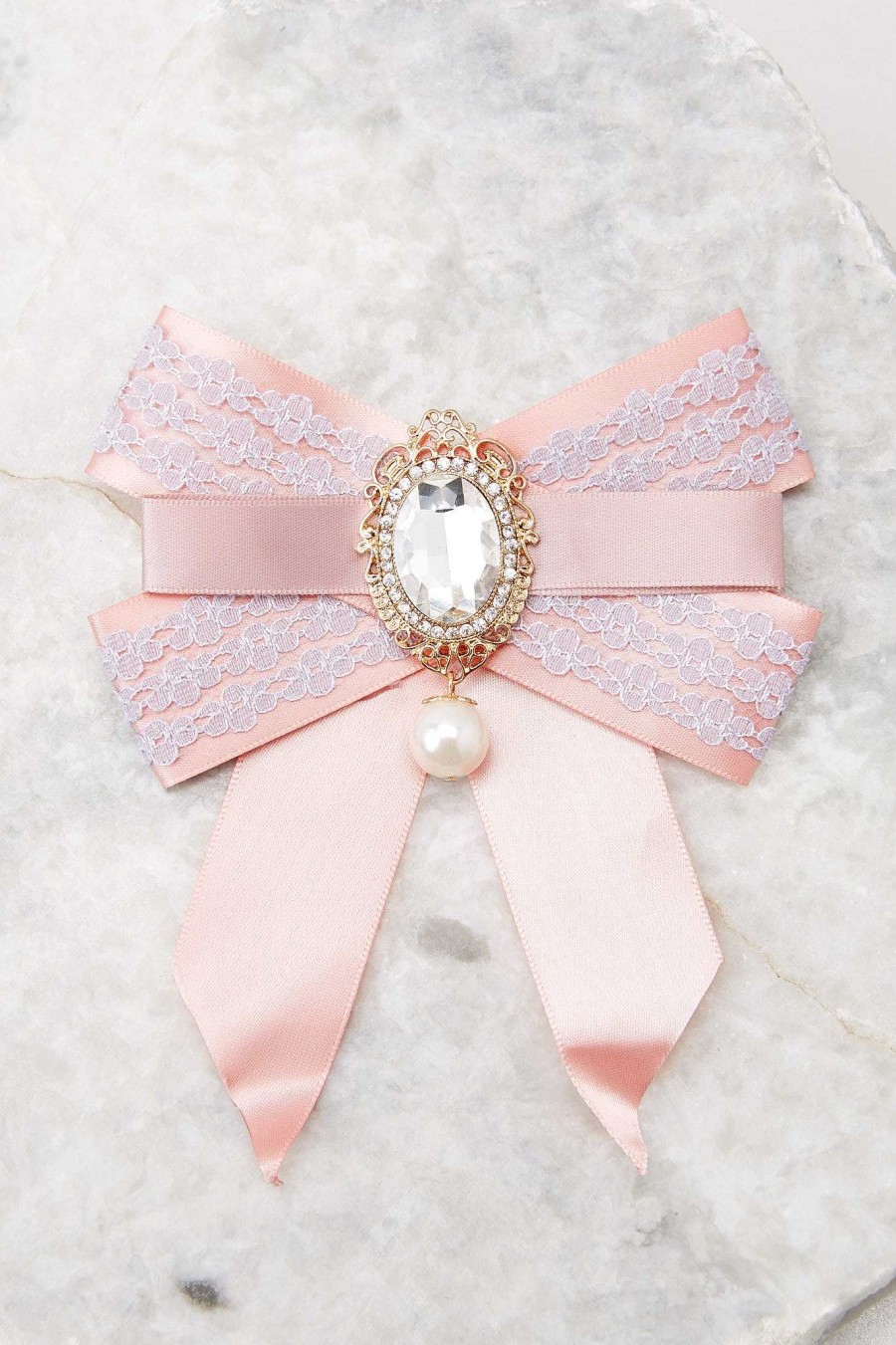 Accessories Red Dress Hair Accessories | Chase Your Dreams Bow Pink