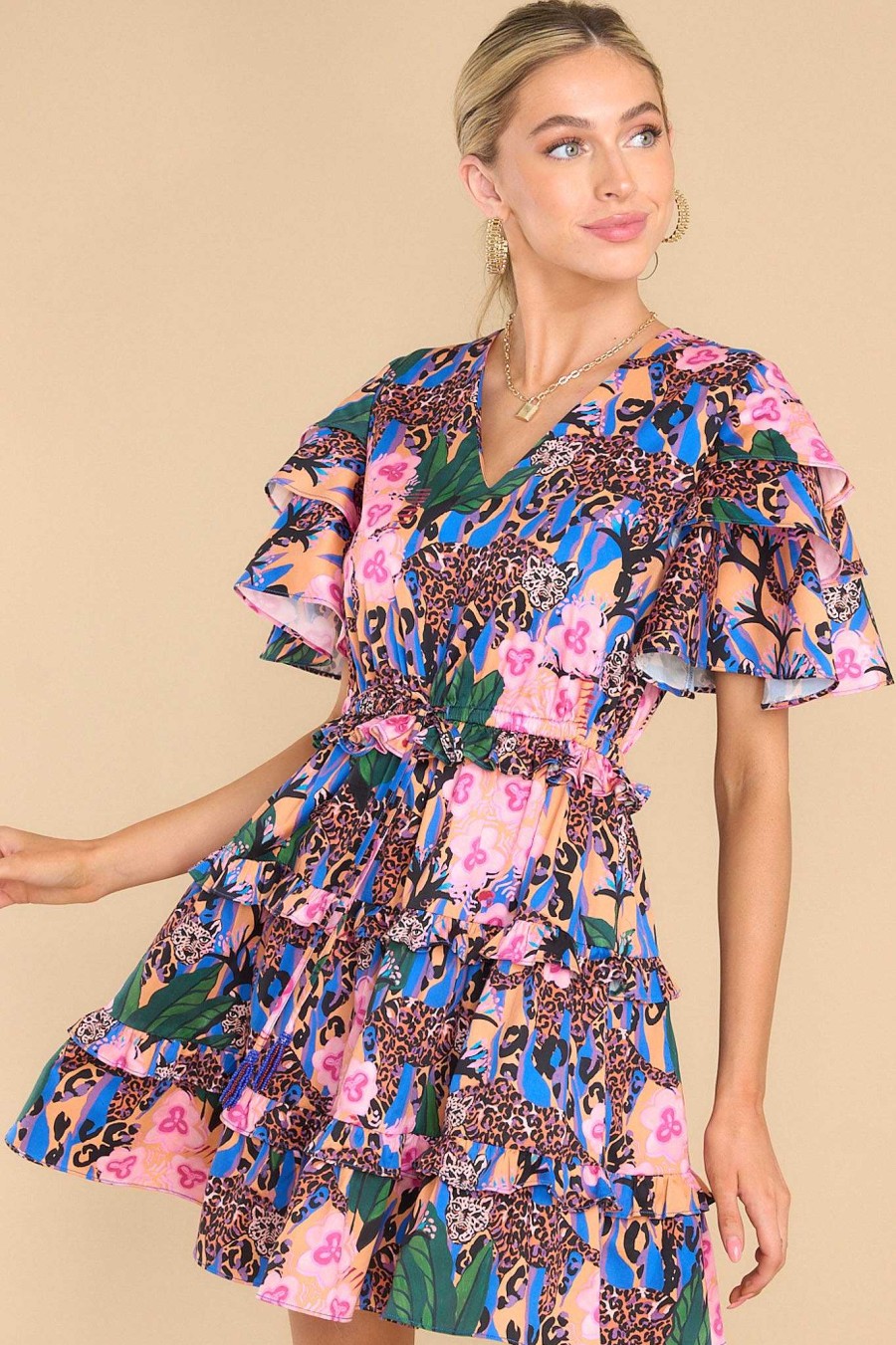 Clothing Alden Adair Mini Dresses | Sabrina Dress Jungle Queen