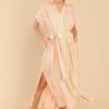 Clothing Red Dress Maxi Dresses | Afternoon Sunshine Print Maxi Dress Apricot