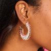 Jewelry Red Dress | You'Re Staring Hoop Earrings Gold