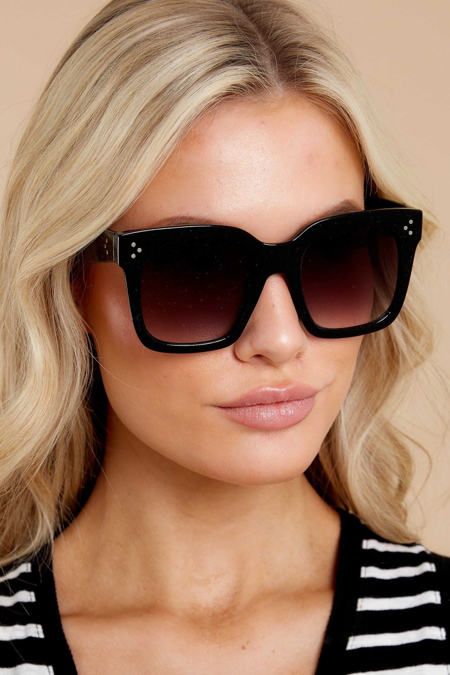 Accessories Red Dress Sunglasses | Bright Side Sunglasses Black