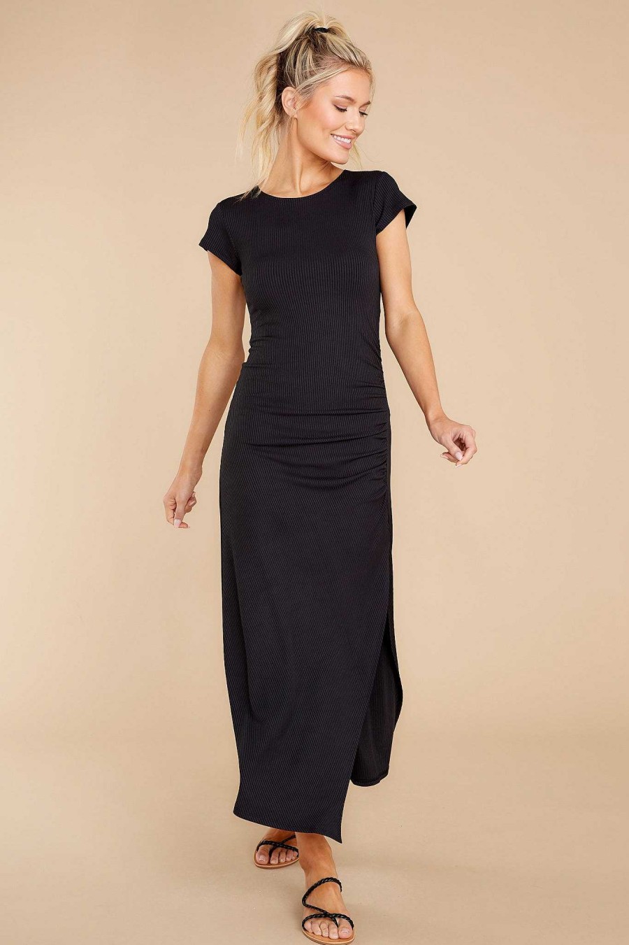 Clothing Red Dress Maxi Dresses | Natural Attraction Dress Black