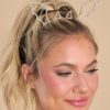 Accessories Red Dress Hair Accessories | She'S A Batty Headband Gold