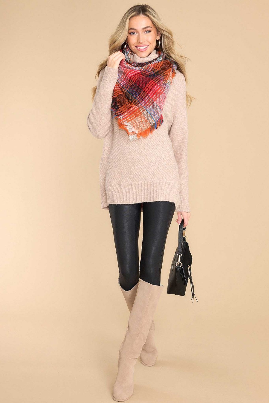 Clothing Red Dress Casual Tops | So Unbothered Sweater Light Mocha