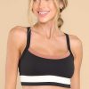 Clothing Z Supply Casual Tops | Circuit Colorblock Bra Black