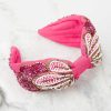 Accessories Treasure Jewels Hair Accessories | Paisley Floral Beaded Headband Pink