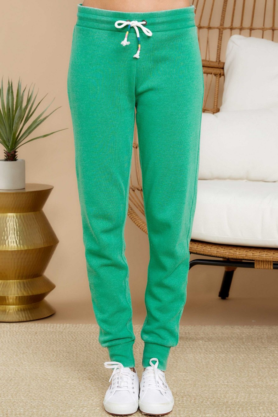 Clothing Red Dress Loungewear Bottoms | Catch My Drift Joggers Surf Green
