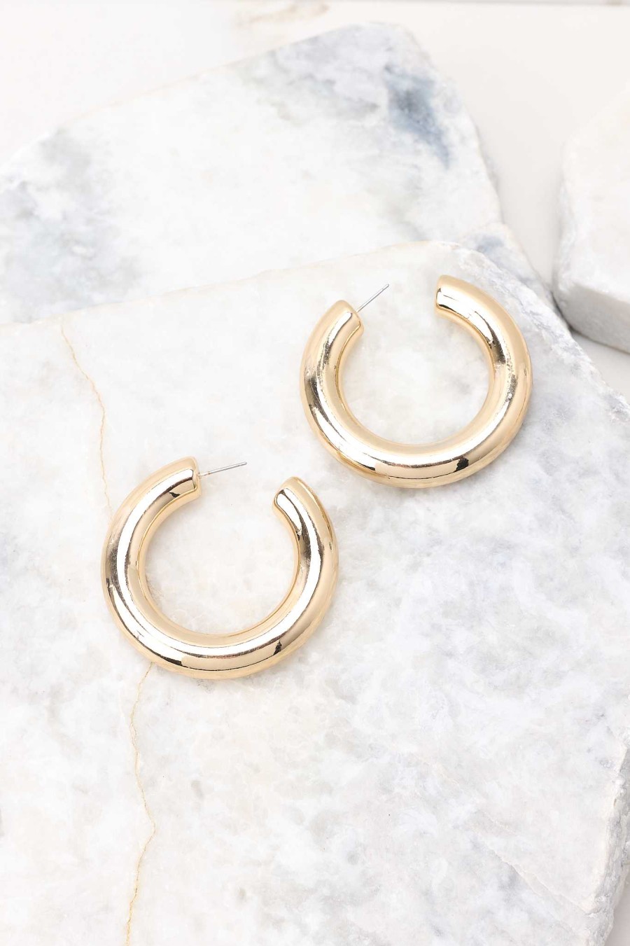 Jewelry Red Dress | Last Chance Hoop Earrings Gold