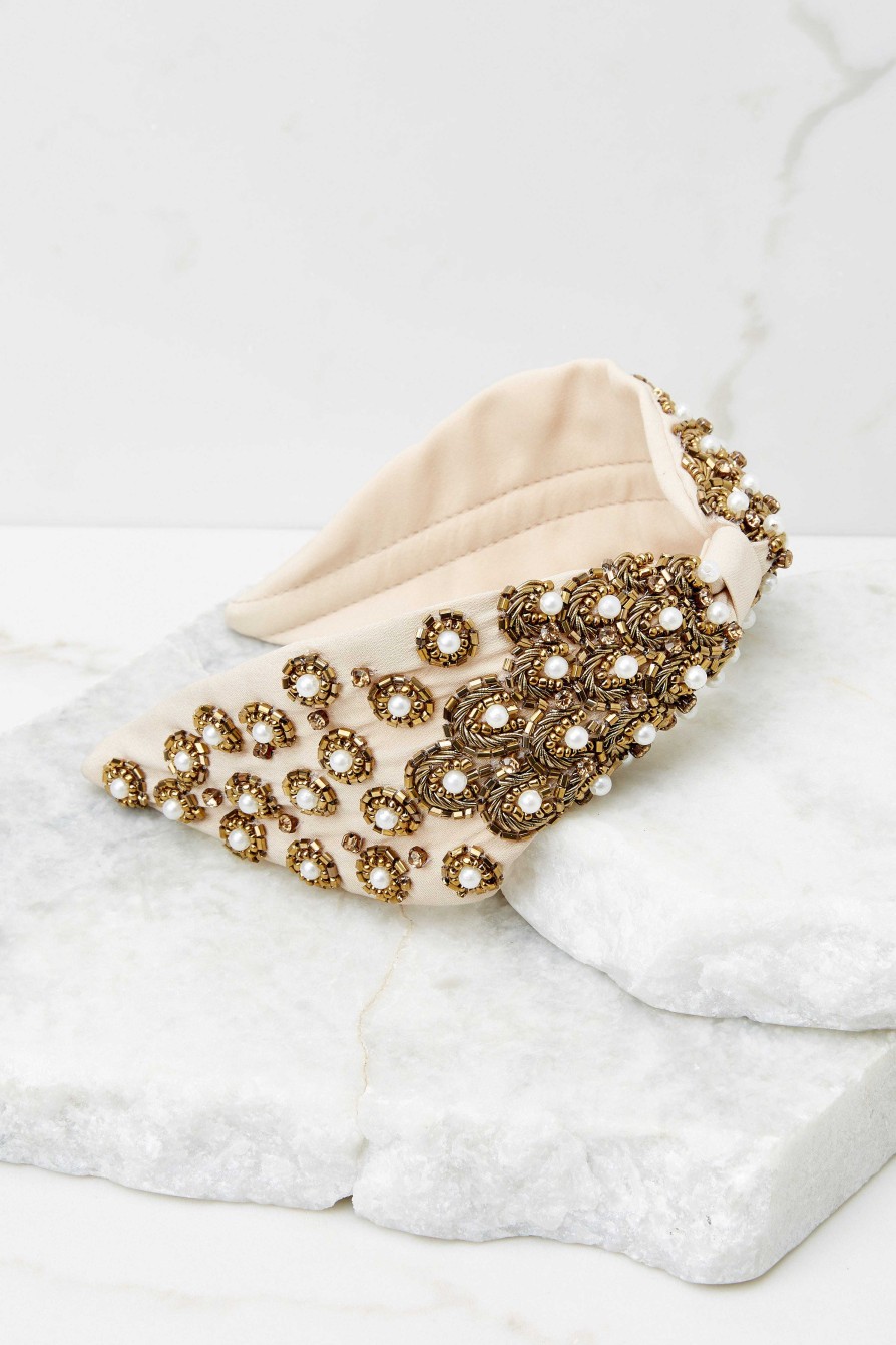 Accessories Treasure Jewels Hair Accessories | Adriana Headband Nude