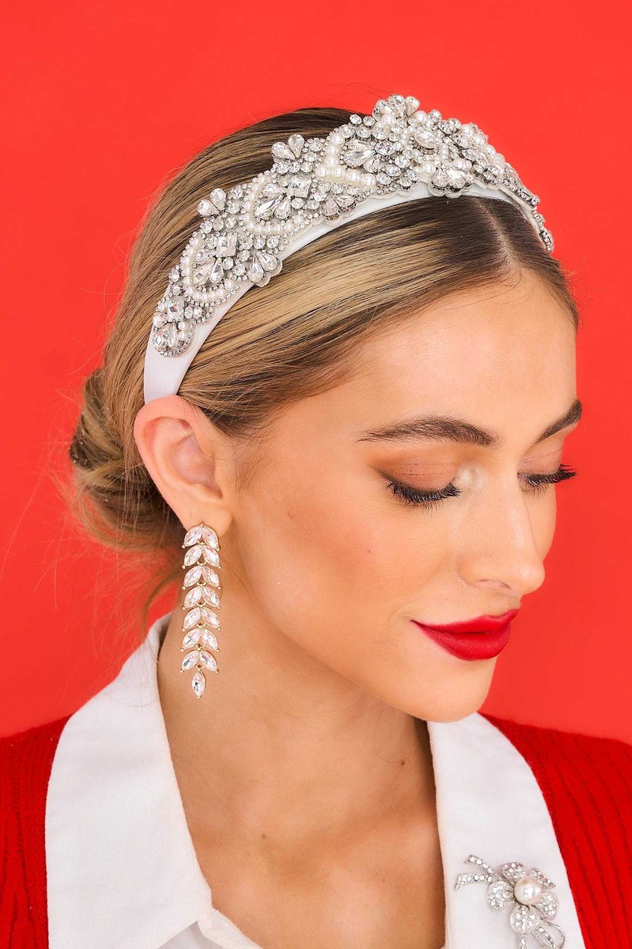 Accessories Treasure Jewels Hair Accessories | Snow Angel Headband White
