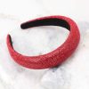 Accessories Red Dress Hair Accessories | My Halo Bejeweled Headband Red