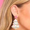 Jewelry Red Dress | Merry And Bright Multi Earrings White