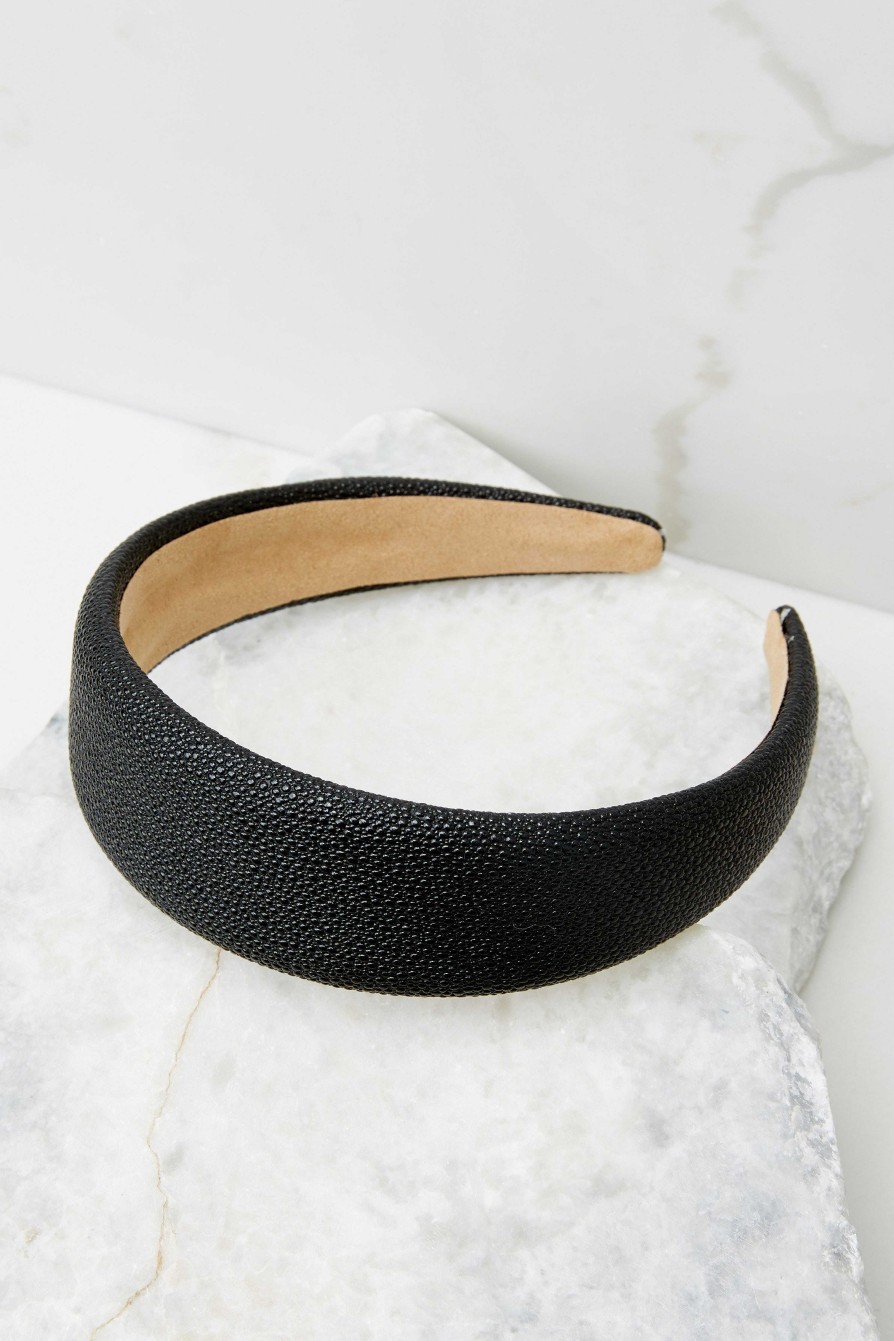 Accessories Red Dress Hair Accessories | Far From Over Headband Black