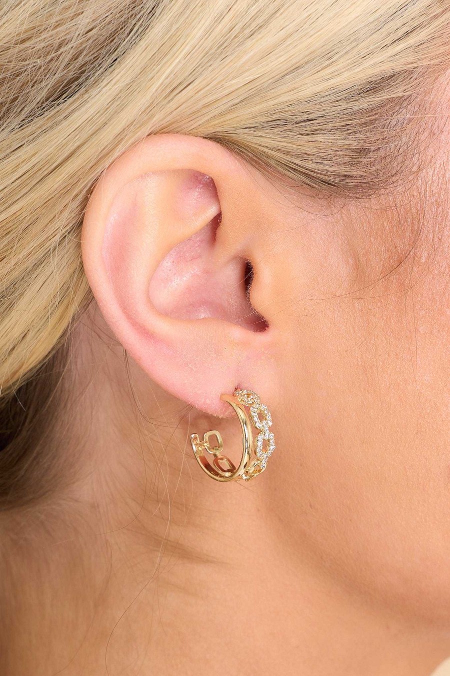 Jewelry Bracha | Meghan Hoops Gold