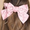 Accessories Red Dress Hair Accessories | Sparking Cuteness Bow Hair Clip Pink