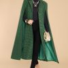 Clothing Aura Coats | Confident In Herself Cape Green