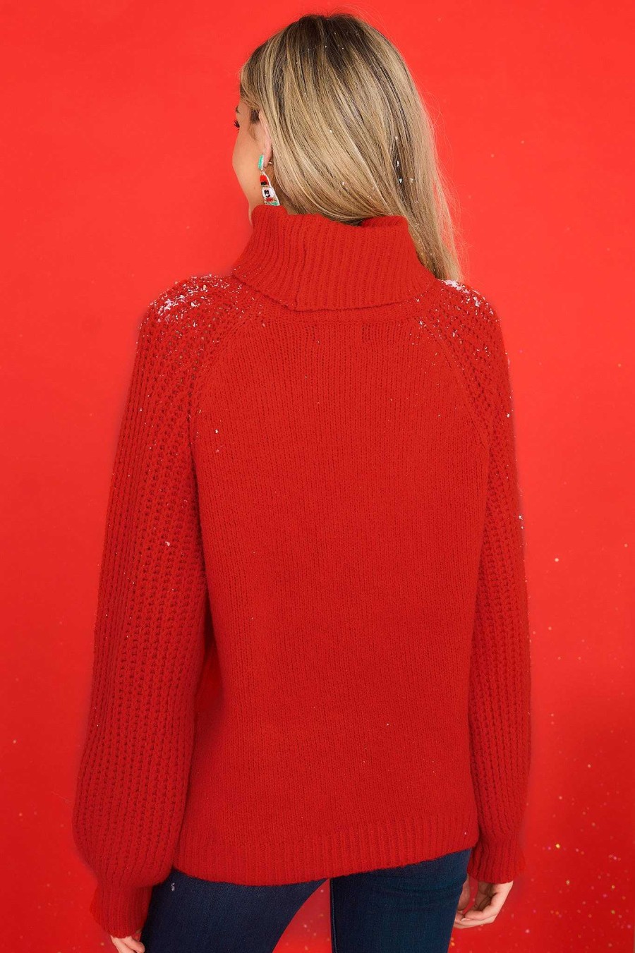 Clothing Red Dress Casual Tops | Be Better Sweater Red