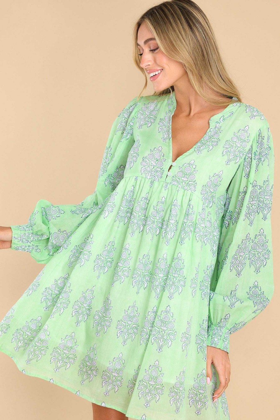 Clothing Victoria Dunn Mini Dresses | Fern Celadon Mini Dress Green