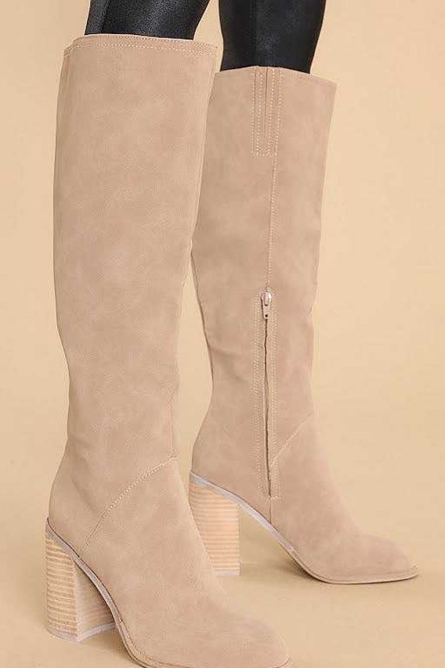 Shoes Red Dress High Heel Boots | No Reason Not To Boots Light Mocha