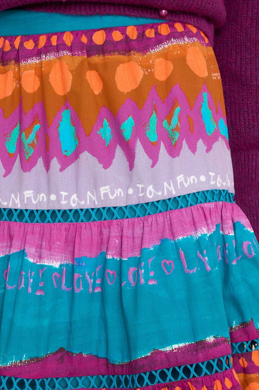 Clothing Alivia Skirts | Caroline Love Stripes Maxi Skirt Multi