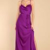 Clothing Red Dress Maxi Dresses | Gleaming Glam Maxi Dress Magenta