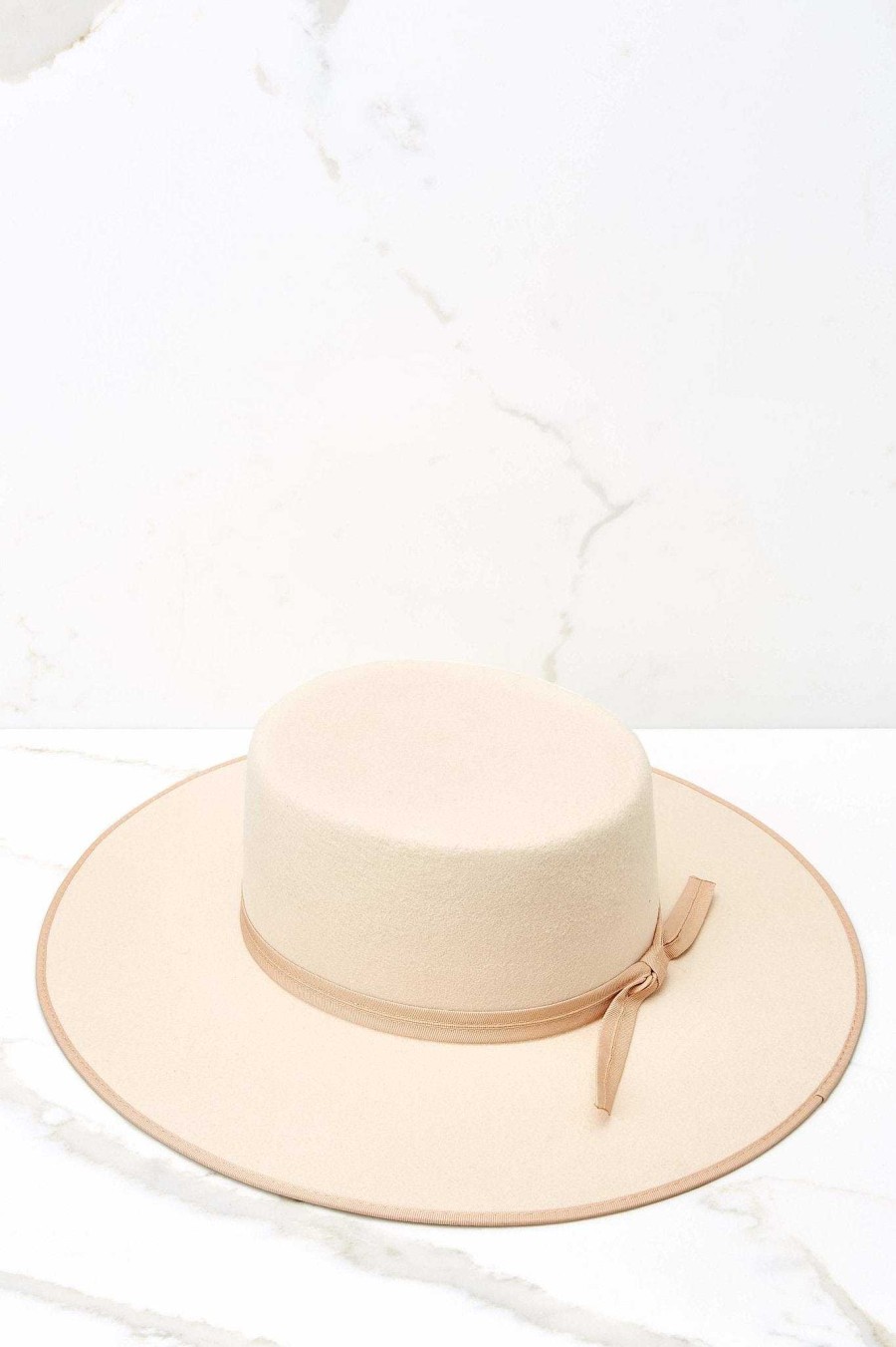 Accessories Lack of Color Hats | Rancher Boater Hat Ivory