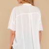 Clothing Red Dress Blouses & Shirts | Keep In Mind Top White