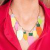 Jewelry Red Dress | Festive Glow Multi Necklace Gold