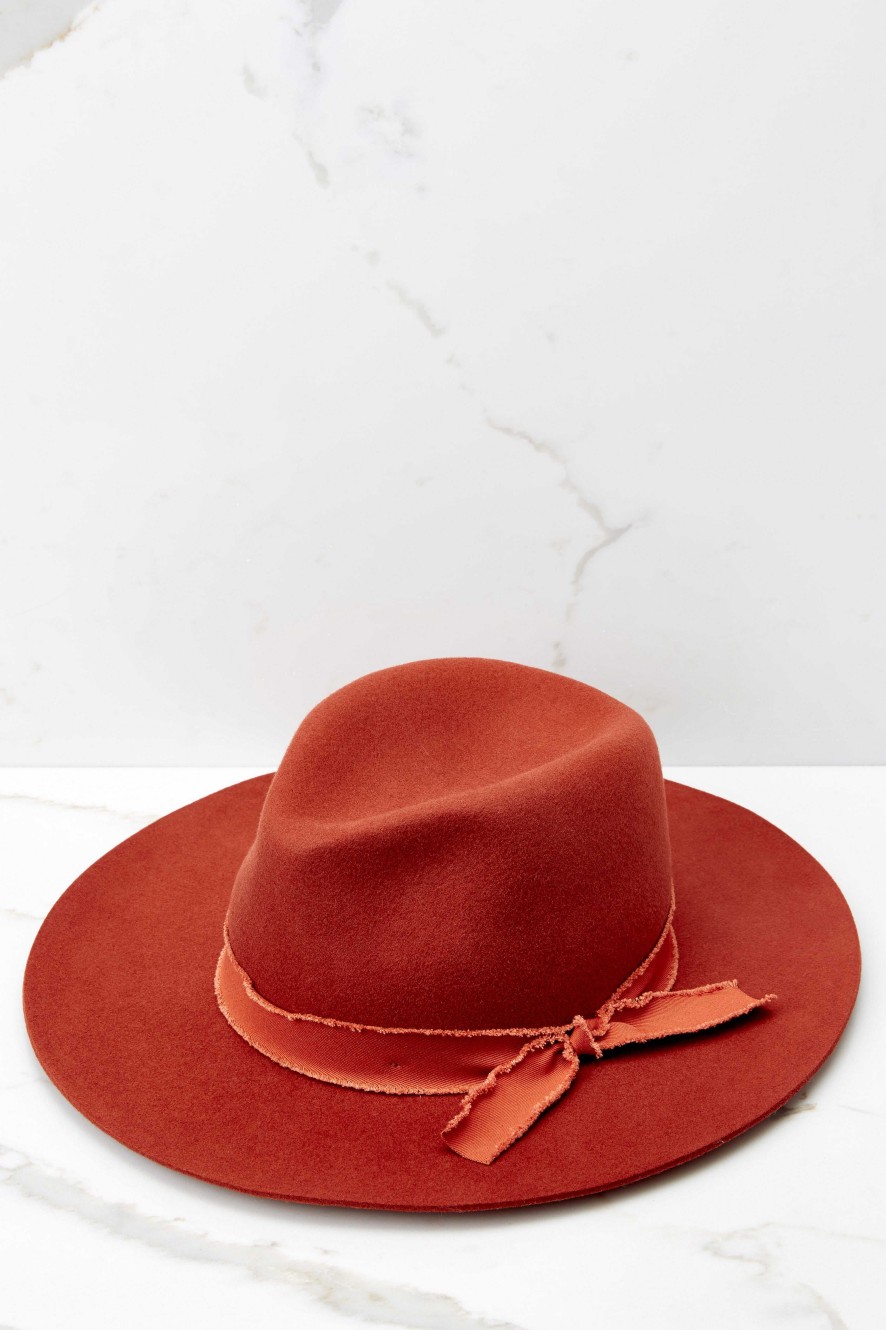 Accessories Olive & Pique Hats | Won'T Forget Her Hat Rust