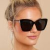 Accessories DIFF Sunglasses | Becky Ii Dark Smoke Polarized Sunglasses Black