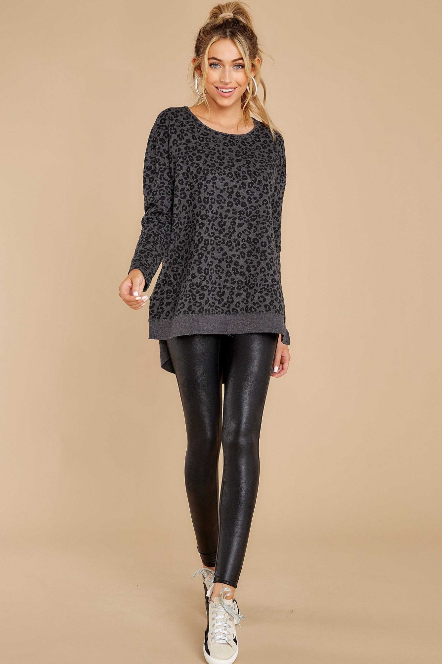 Clothing Z Supply Sweaters | Leopard Weekender Black
