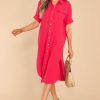 Clothing Red Dress Midi Dresses | Flawless And Free Midi Dress Red