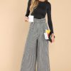 Clothing Aura Pants | Counting Every Minute Houndstooth Pants Black