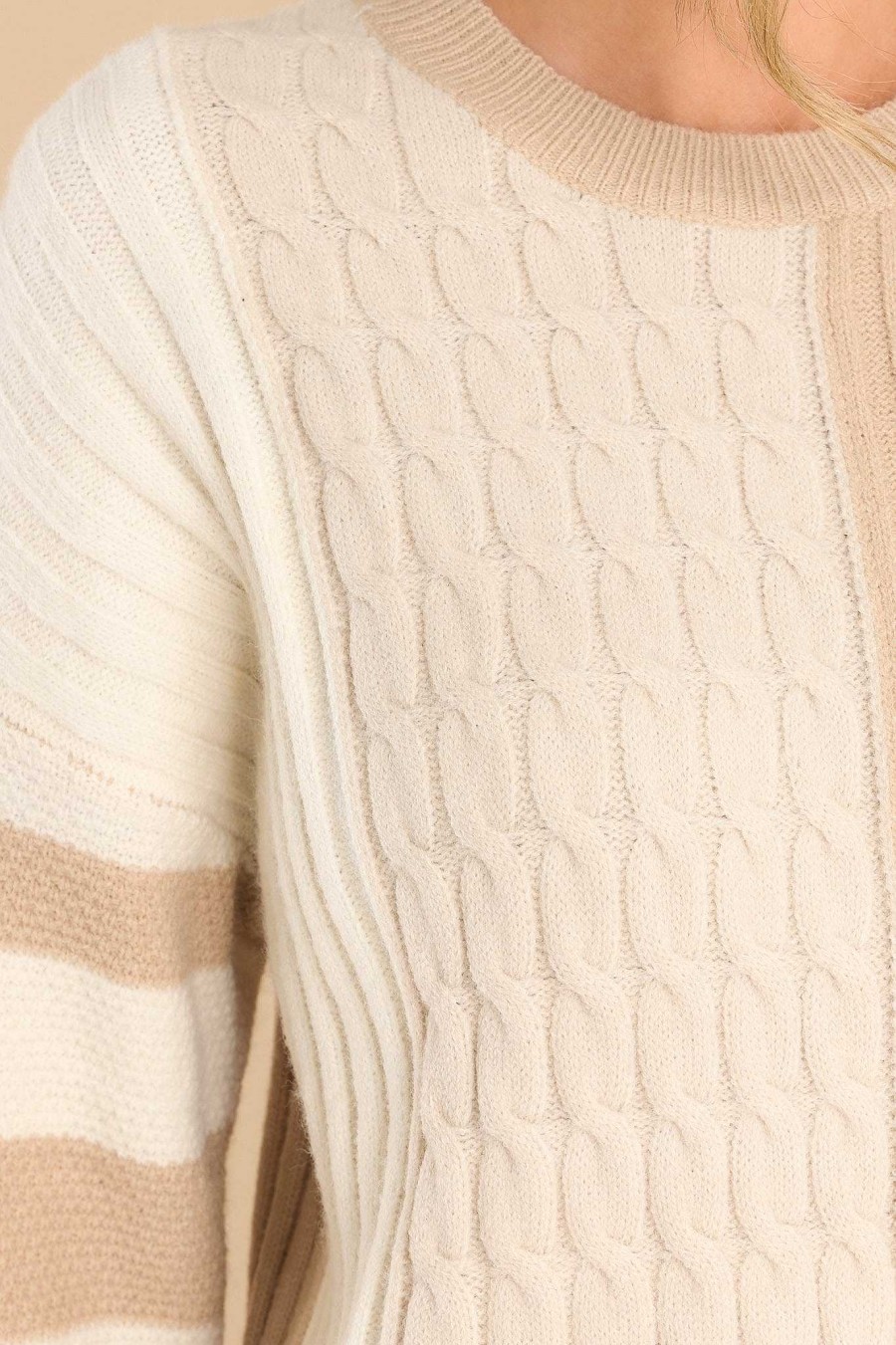 Clothing Fable Sweaters | Dreams And Aspirations Multi Sweater Light Taupe