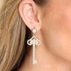 Jewelry Red Dress | Key To Joy Earrings Gold