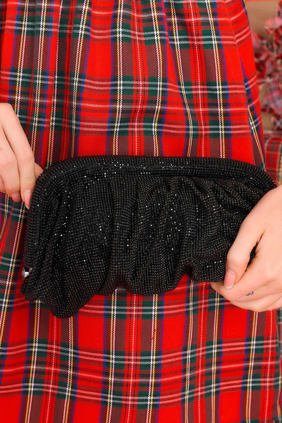 Accessories Red Dress Clutches & Pouches | Found In A Dream Bag Black