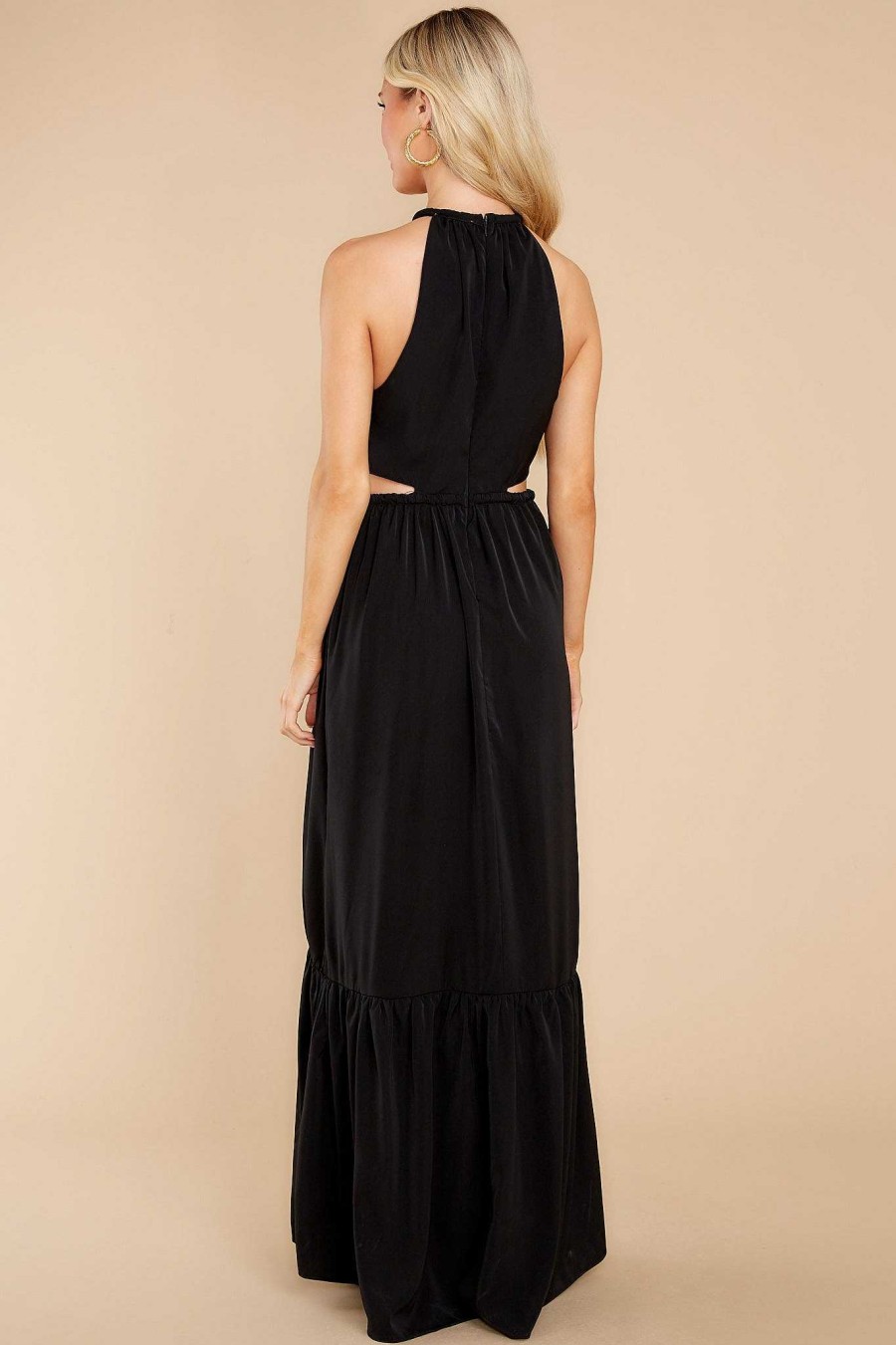 Clothing Red Dress Maxi Dresses | Catch The Breeze Maxi Dress Black